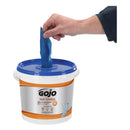 GOJO FAST TOWELS Hand Cleaning Towels, 7.75 x 11, Fresh Citrus, Blue, 130/Bucket, 4 Buckets/Carton