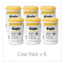 GOJO Lemon Pumice Hand Cleaner, Lemon Scent, 4.5 lb Tub, 6/Carton