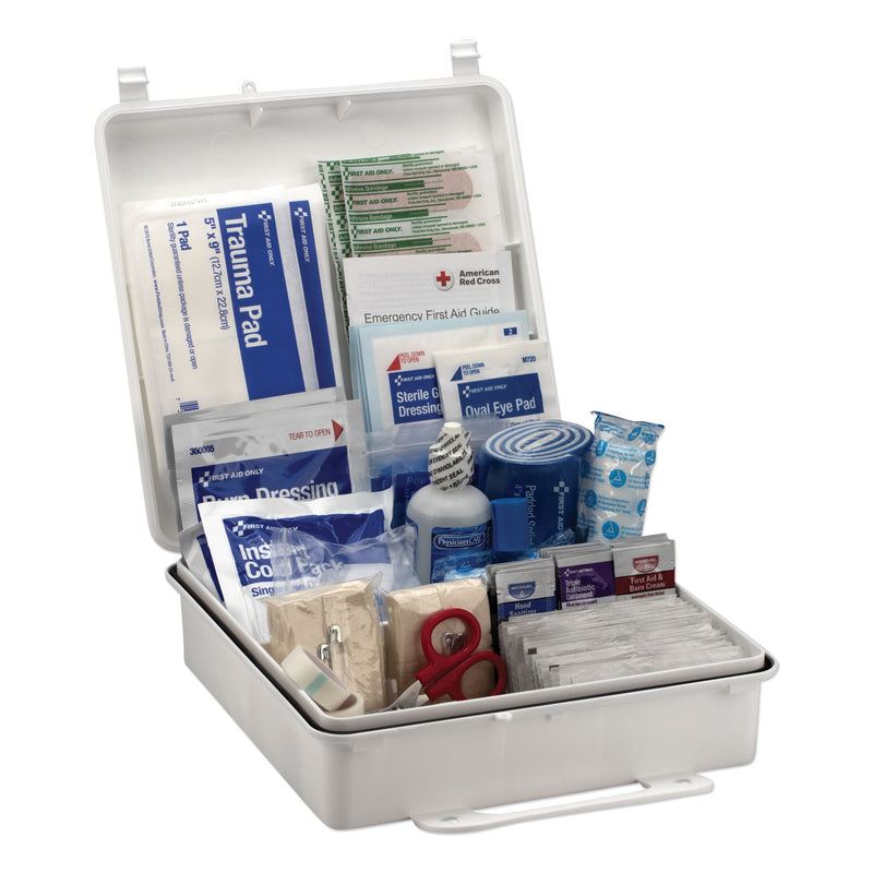 First Aid Only Bulk ANSI 2015 Compliant Class B Type III First Aid Kit for 50 People, 199 Pieces, Plastic Case