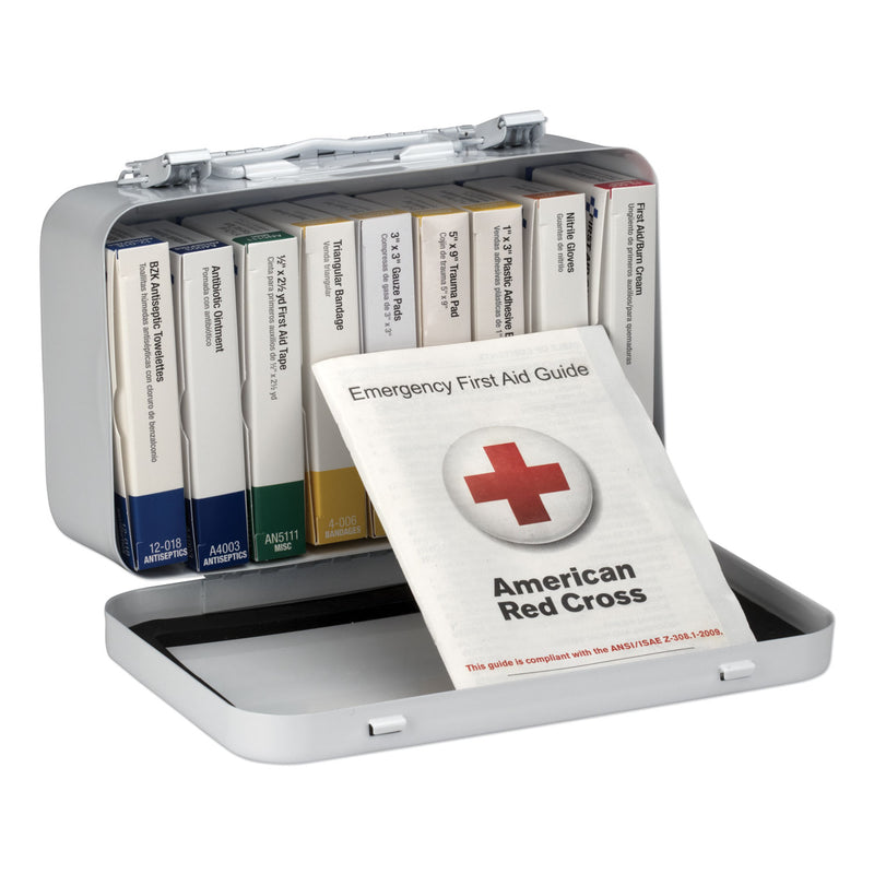 First Aid Only Unitized First Aid Kit for 10 People, 65 Pieces, OSHA/ANSI, Metal Case