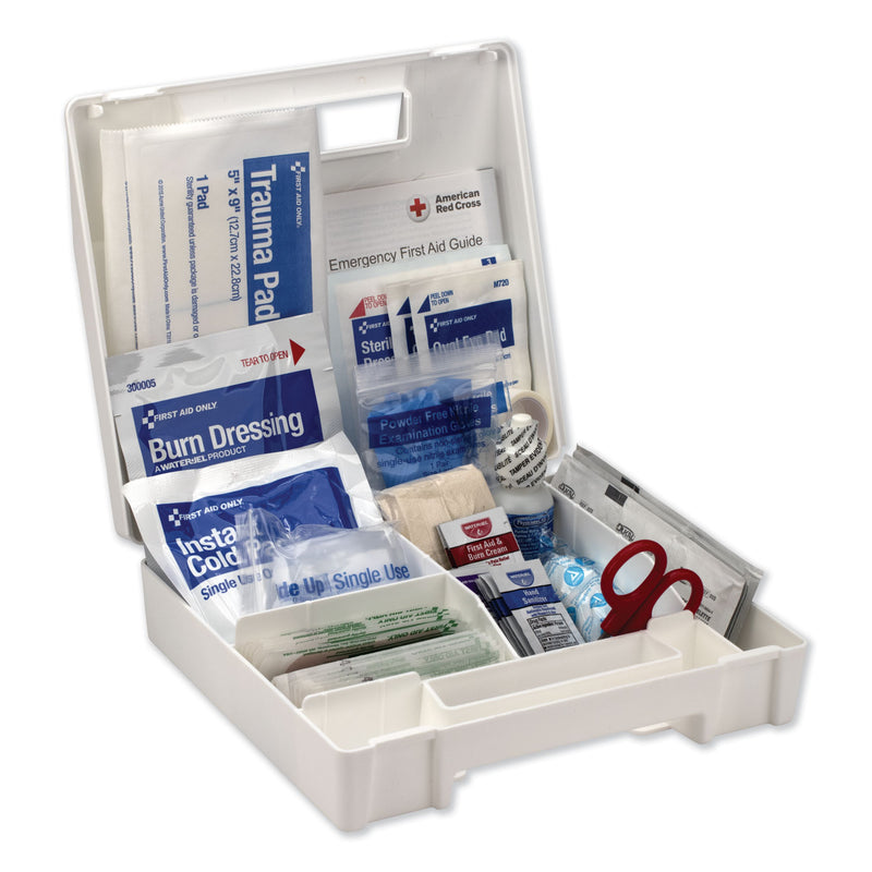 First Aid Only ANSI 2015 Compliant Class A Type I and II First Aid Kit for 25 People, 89 Pieces, Plastic Case