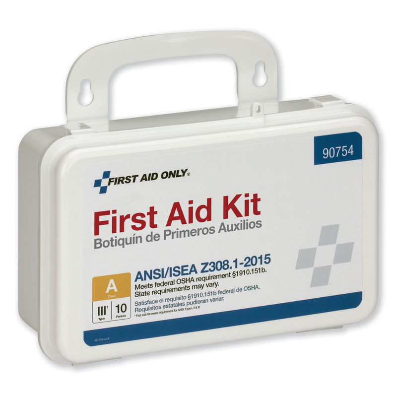 First Aid Only ANSI Class A 10 Person First Aid Kit, 71 Pieces, Plastic Case