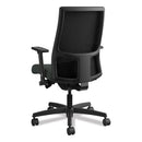 HON Ignition Series Mesh Mid-Back Work Chair, Supports Up to 300 lb, 17.5" to 22" Seat Height, Iron Ore Seat, Black Back/Base