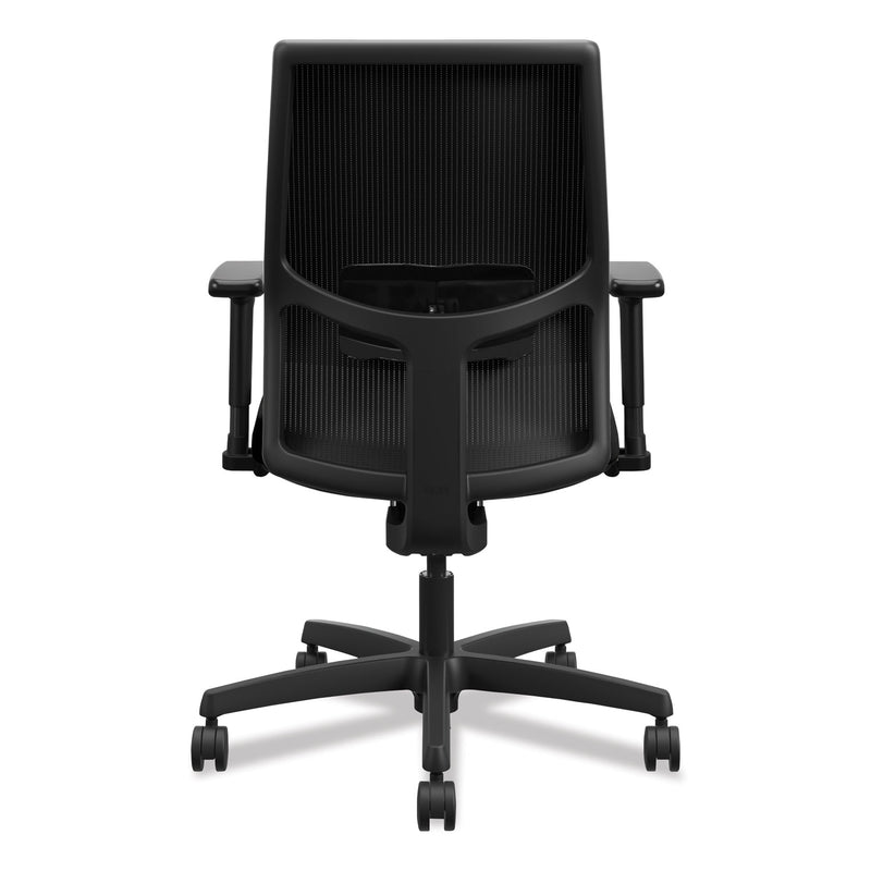 HON Ignition 2.0 4-Way Stretch Low-Back Mesh Task Chair, Supports Up to 300 lb, 16.75" to 21.25" Seat Height, Black
