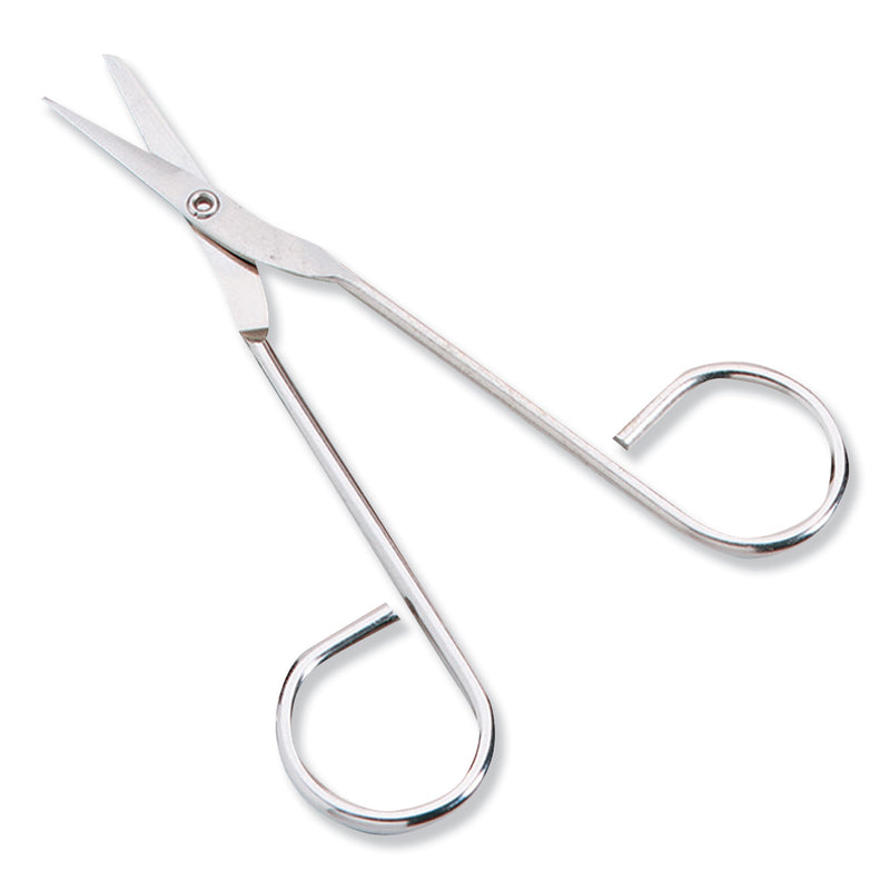 First Aid Only Scissors, Pointed Tip, 4.5" Long, Nickel Straight Handle