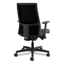 HON Ignition Series Mesh Mid-Back Work Chair, Supports Up to 300 lb, 17.5" to 22" Seat Height, Iron Ore Seat, Black Back/Base