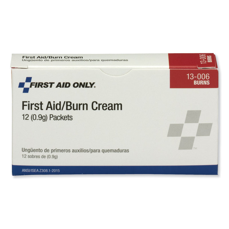 PhysiciansCare First Aid Kit Refill Burn Cream Packets, 0.1 g Packet, 12/Box