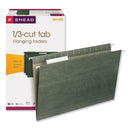 Smead Hanging Folders, Legal Size, 1/3-Cut Tabs, Standard Green, 25/Box