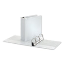 Universal Deluxe Easy-to-Open D-Ring View Binder, 3 Rings, 3" Capacity, 11 x 8.5, White