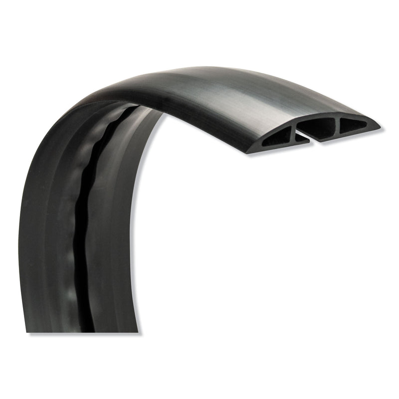 Innovera Floor Sleeve Cable Management, 2.5" x 0.5" Channel, 72" Long, Black
