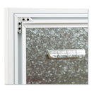 U Brands 3N1 Magnetic Glass Dry Erase Combo Board, 48 x 36, Month View, White Surface and Frame