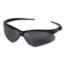 KleenGuard V30 Nemesis Safety Glasses, Black Frame, Smoke Lens