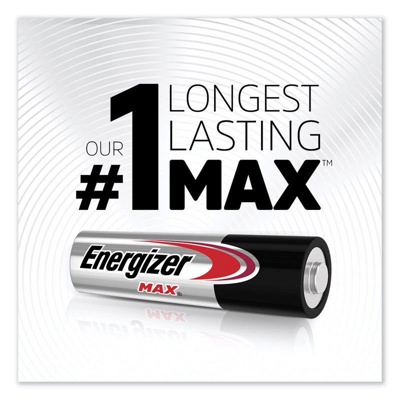 Energizer MAX Alkaline AA Batteries, 1.5 V, 12/Pack