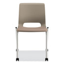 HON Motivate Four-Leg Stacking Chair, Supports Up to 300 lb, Morel Seat, Shadow Back, Platinum Base, 2/Carton