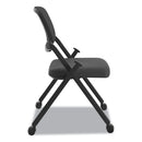 HON VL304 Mesh Back Nesting Chair, Supports Up to 250 lb, Black