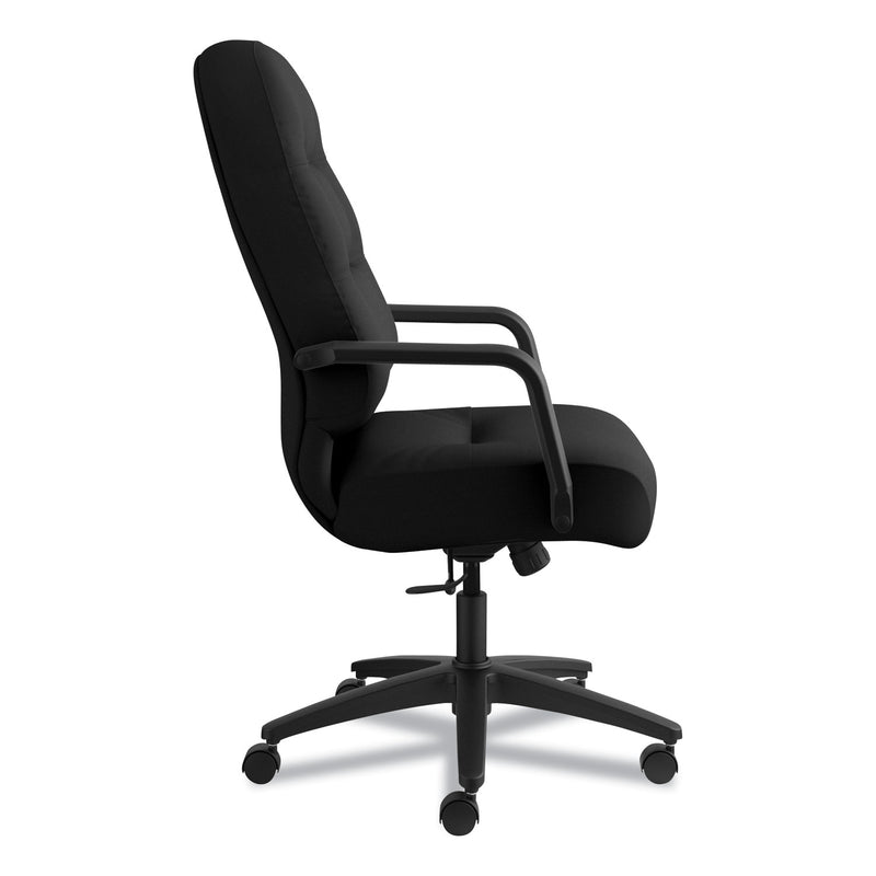 HON Pillow-Soft 2090 Series Executive High-Back Swivel/Tilt Chair, Supports Up to 300 lb, 17" to 21" Seat Height, Black