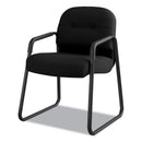 HON Pillow-Soft 2090 Series Guest Arm Chair, 23.25" x 28" x 36", Black