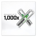 Energizer NiMH Rechargeable AA Batteries, 1.2 V, 4/Pack