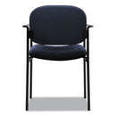 HON VL616 Stacking Guest Chair with Arms, Supports Up to 250 lb, Navy Seat/Back, Black Base