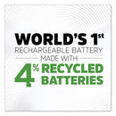 Energizer NiMH Rechargeable D Batteries, 1.2 V, 2/Pack