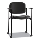 HON VL616 Stacking Guest Chair with Arms, Supports Up to 250 lb, Black