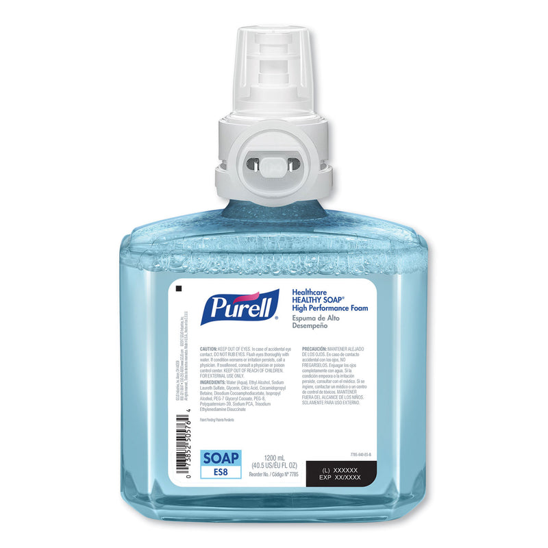 PURELL CLEAN RELEASE Technology (CRT) HEALTHY SOAP High Performance Foam, For ES8 Dispensers, Fragrance-Free, 1,200 mL, 2/Carton