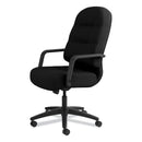 HON Pillow-Soft 2090 Series Executive High-Back Swivel/Tilt Chair, Supports Up to 300 lb, 17" to 21" Seat Height, Black