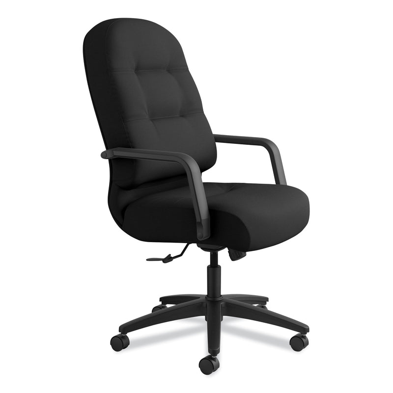 HON Pillow-Soft 2090 Series Executive High-Back Swivel/Tilt Chair, Supports Up to 300 lb, 17" to 21" Seat Height, Black