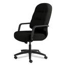 HON Pillow-Soft 2090 Series Executive High-Back Swivel/Tilt Chair, Supports Up to 300 lb, 16.75" to 21.25" Seat Height, Black