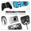 Energizer NiMH Rechargeable AA Batteries, 1.2 V, 8/Pack