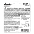 Energizer 2025 Lithium Coin Battery, 3 V, 2/Pack