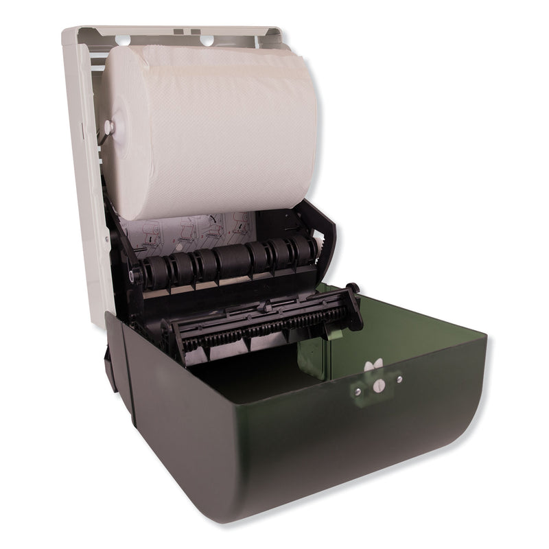 Tork Hand Towel Roll Dispenser Push Bar, 10.5 x 8.75 x 15.75, Smoke/Gray