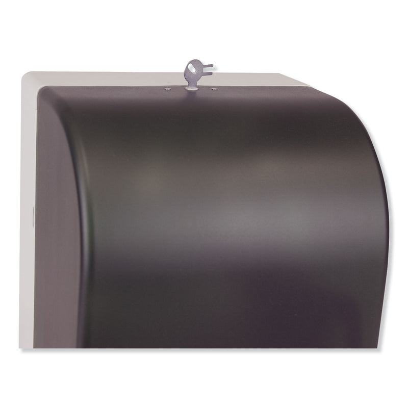 Tork Hand Towel Roll Dispenser Push Bar, 10.5 x 8.75 x 15.75, Smoke/Gray