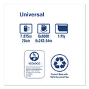 Tork Universal Hardwound Roll Towel, 1-Ply, 7.88" x 800 ft, Natural, 6/Carton