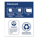 Tork Rollnap Dispenser Napkins, 1-Ply, 17" x 7.13", Roll, White, 6000/Carton