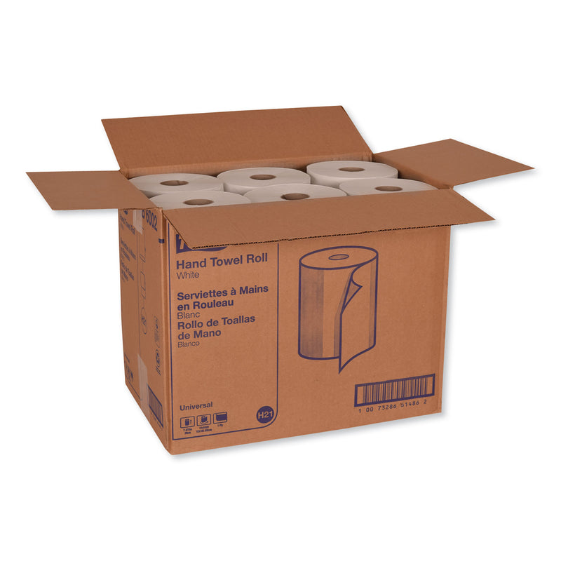 Tork Universal Hand Towel Roll, 7.88" x 600 ft, White, 12 Rolls/Carton