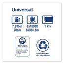 Tork Hardwound Roll Towel, 7.88" x 1,000 ft, White, 6 Rolls/Carton