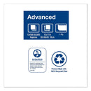 Tork Advanced Masterfold Dispenser Napkins, 1-Ply,12" x 17", White, 6000/Carton