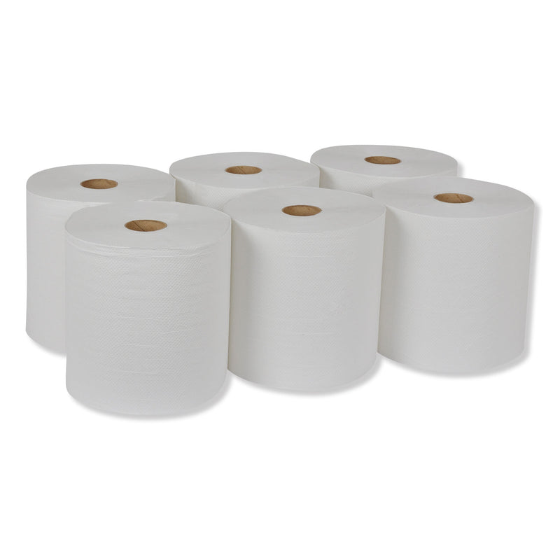 Tork Universal Hand Towel Roll, 7.88" x 800 ft, White, 6 Rolls/Carton