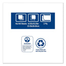 Tork Windshield Towel, 2-Ply, 9.13 x 10.25, Blue, 140/Pack, 16 Packs/Carton