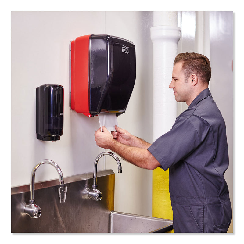 Tork Basic Paper Wiper Roll Towel, 7.68" x 1,150 ft, White, 4 Rolls/Carton