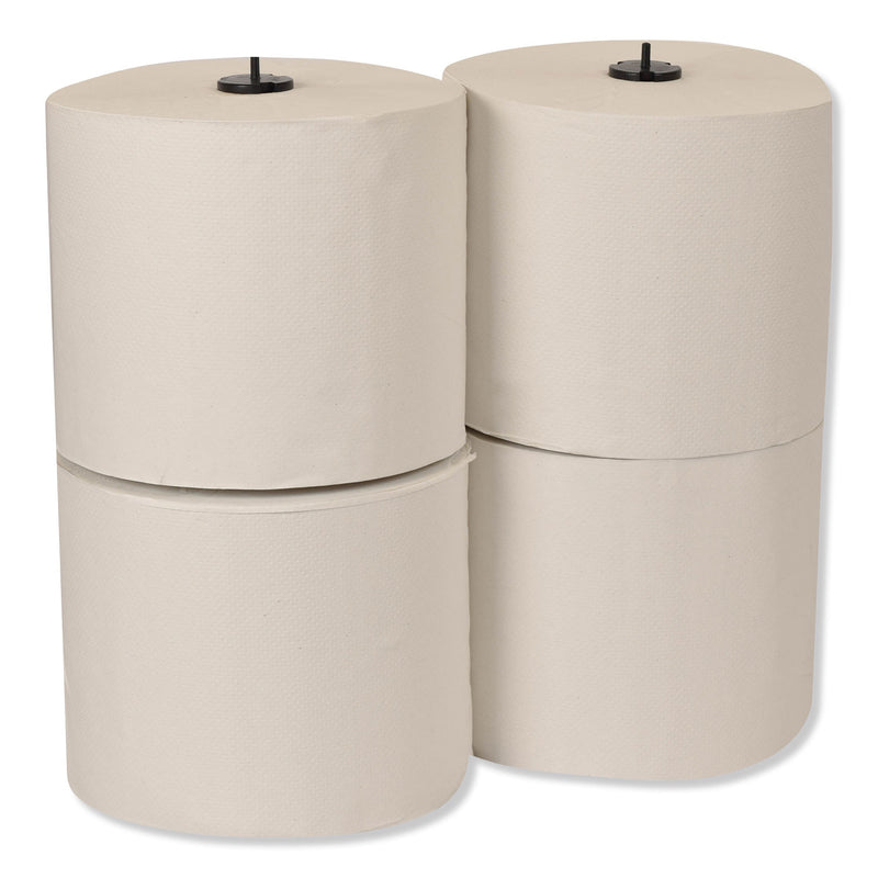 Tork Basic Paper Wiper Roll Towel, 7.68" x 1,150 ft, White, 4 Rolls/Carton