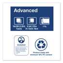 Tork Multifold Paper Towels, 2-Ply, 9.13 x 9.5, White, 189/Pack, 16 Packs/Carton