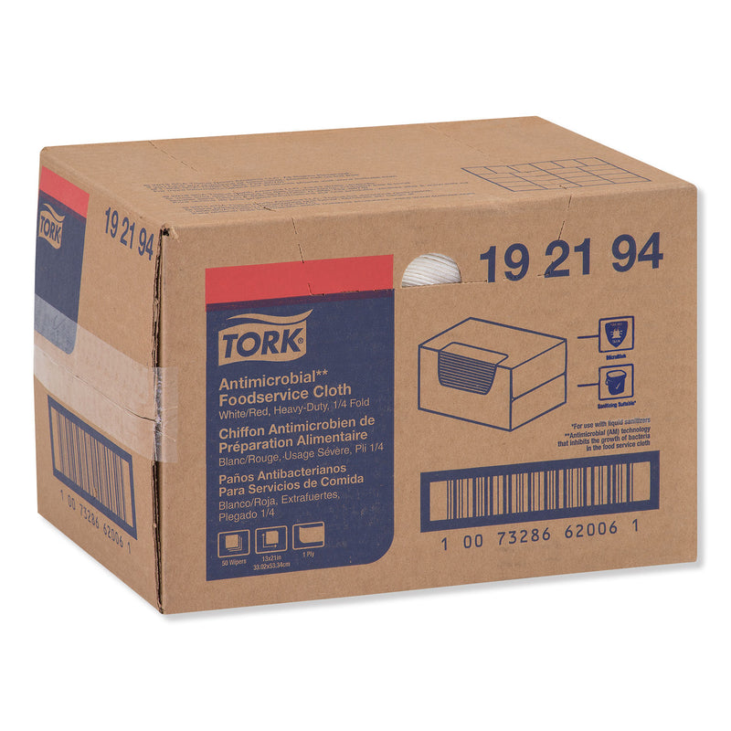 Tork Foodservice Cloth, 13 x 21, White, 50/Carton