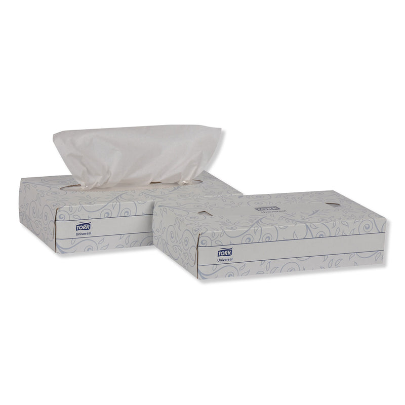 Tork Universal Facial Tissue, 2-Ply, White, 100 Sheets/Box, 30 Boxes/Carton