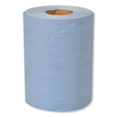 Tork Industrial Paper Wiper, 4-Ply, 10 x 15.75, Blue, 190 Wipes/Roll, 4 Roll/Carton