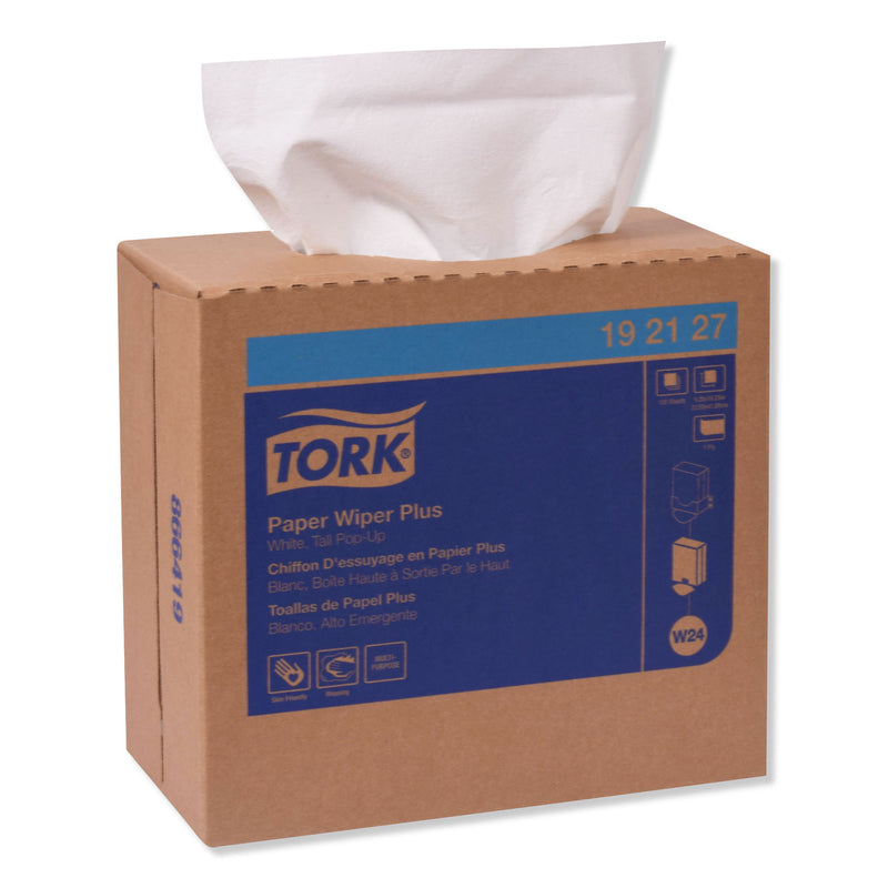 Tork Multipurpose Paper Wiper, 9.25 x 16.25, White, 100/Box, 8 Boxes/Carton