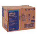 Tork Industrial Paper Wiper, 4-Ply, 12.8 x 16.5, Blue, 180/Carton