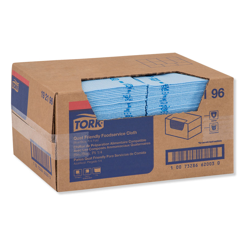 Tork Foodservice Cloth, 13 x 21, Blue, 150/Carton