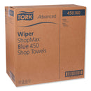 Tork Advanced ShopMax Wiper 450, 11 x 9.4, Blue, 60/Roll, 30 Rolls/Carton